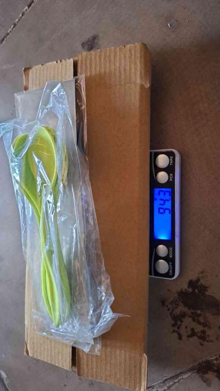 Plastic Spoon Set (Pack of 6) with Silicone Spatula & Oil Brush | Lightweight, Durable & Multi-Purpose Kitchen Set (Random Color)